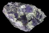 Purple Cubic Fluorite Crystal Cluster - China #146894-1